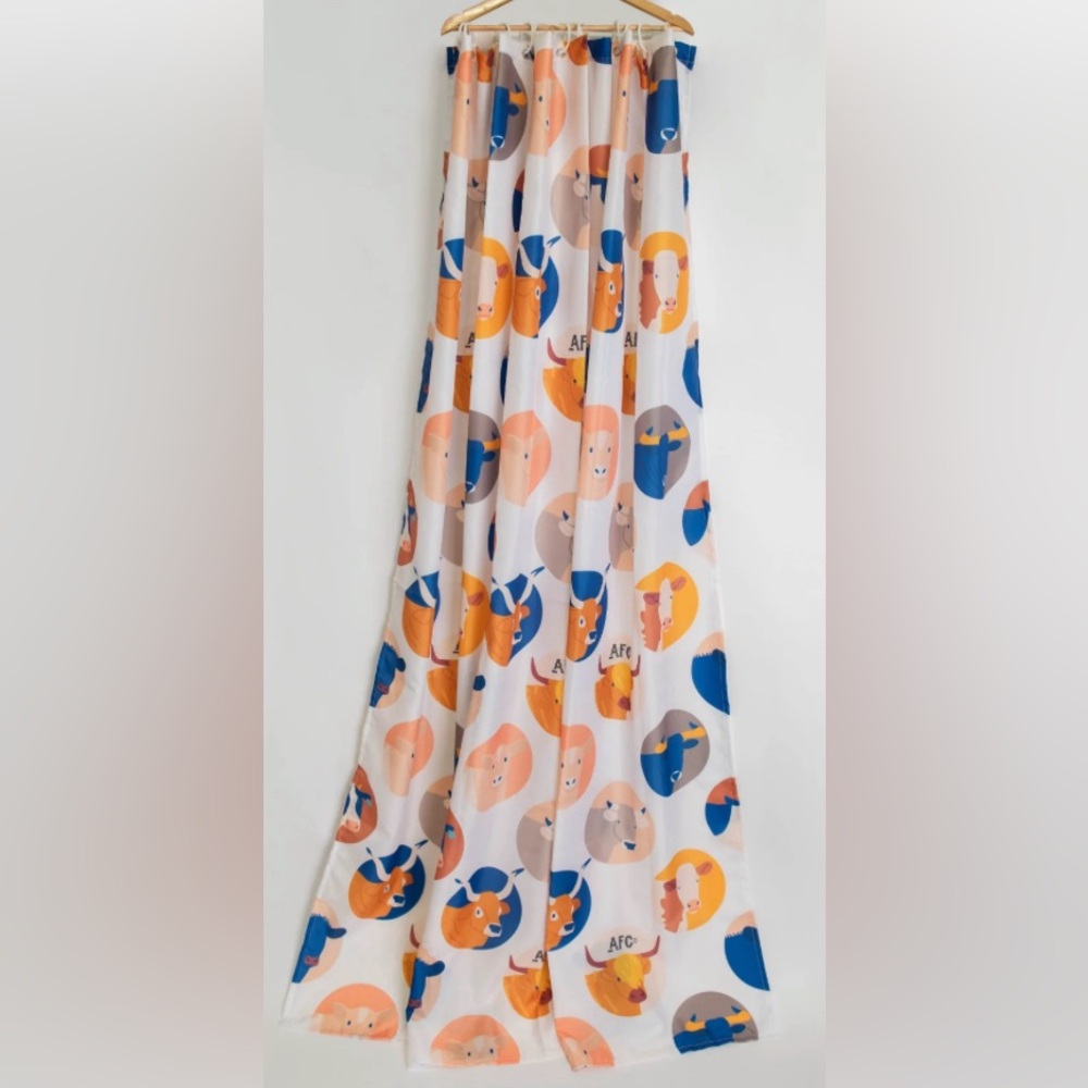 Cow shower curtain